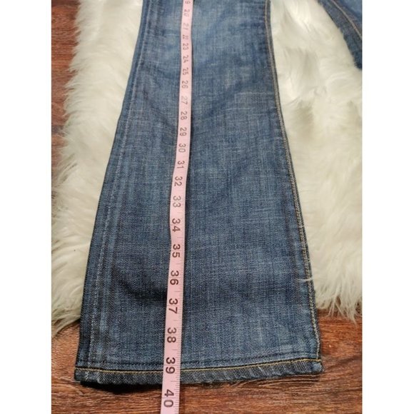 AG Adriano Goldschmied Mid Rise 90s Flare Leg Jeans Dark Denim Blue Y2K Size 27 - Picture 12 of 13